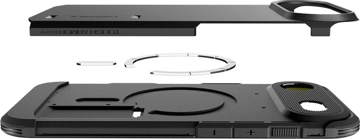 Панель Spigen Tough Armor "T" MagSafe case для Apple iPhone 17 Air Black (ACS10324) - зображення 7