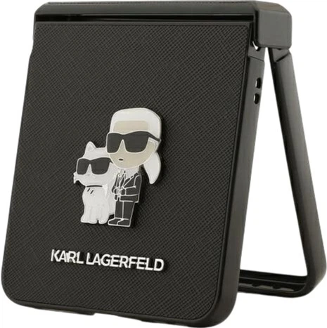 Панель Karl Lagerfeld Saffiano Karl&Choupette Pin для Samsung Galaxy Flip 7 Black (KLHCZF7SAPKCNPK) - зображення 7