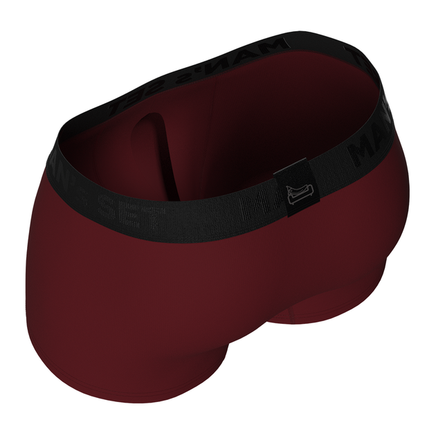 Трусы боксеры мужские хлопковые Anatomic Classic 1.2 Black Series, бордовые L BSO100-20 - изображение 4