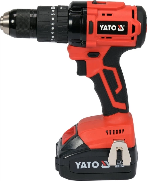 Дриль-шуруповерт ударний YATO 18 В 75 Нм 2 акумулятори 3 Аг (YT-82791) - зображення 4