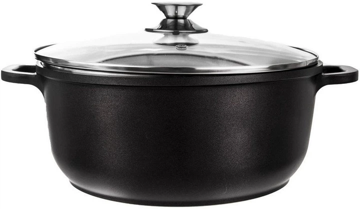 Каструля Orion Grande гранітна з кришкою чорна 7 л 28 см (8592381153144) - зображення 2