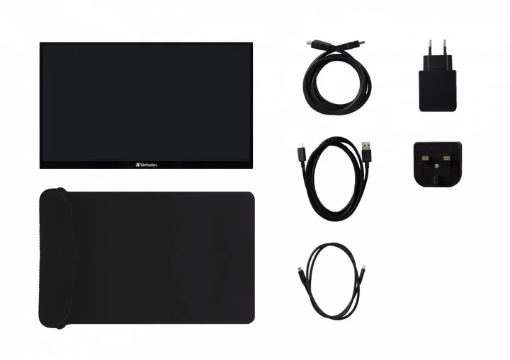 Монітор портативний сенсорний 15.6" Verbatim PMT-15 Full HD IPS 60 Гц Б/В - Фото 6 Монітор портативний сенсорний 15.6" Verbatim PMT-15 Full HD IPS 60 Гц Б/В - зображення 6