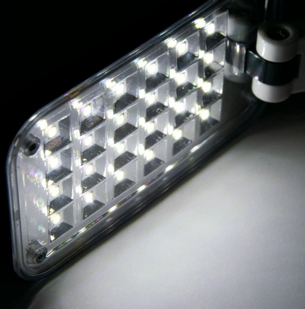 Настільна складна акумуляторна USB лампа 24 LED, YT-666, Настільний світлодіодний світильник Лампа трансформер - зображення 4