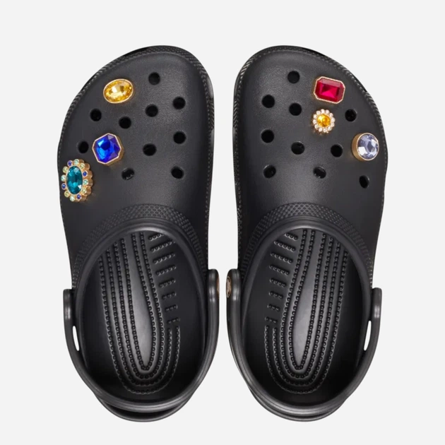 Чоловічі крокси Crocs Jewel Clog 210733-001 42-43 (M9/W11) 27 см Чорні (196265870196) - зображення 3