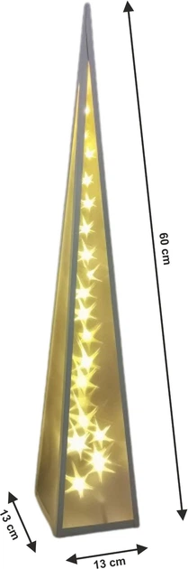 Dekoracja Hedo Choinka z gwiazdkami obrotowymi 60 cm 89988 (5904041145995) - obraz 5