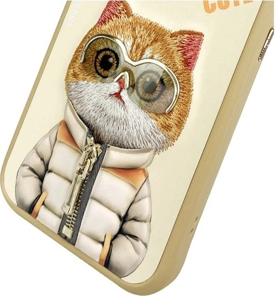 Панель Nimmy Cool&Cute 2.0 Cat для Apple iPhone 15 Pro Khaki (6971080310843) - зображення 8