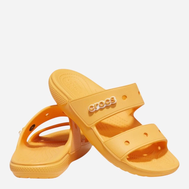 Жіночі шльопанці Crocs Classic Sandal 206761-837 37-38 (M5/W7) 23 см Оранжеві (191448810297) - зображення 2
