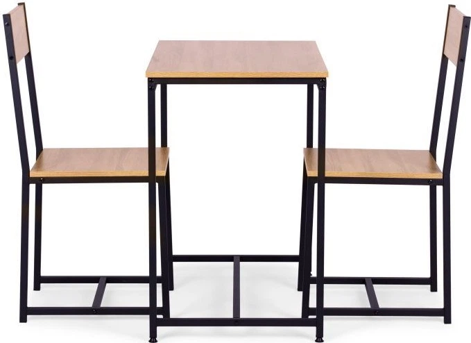 Zestaw mebli ModernHome by Multistore stół do jadalni 80 x 50 cm, 2 krzesła (CZCY805077T OAK) - obraz 2