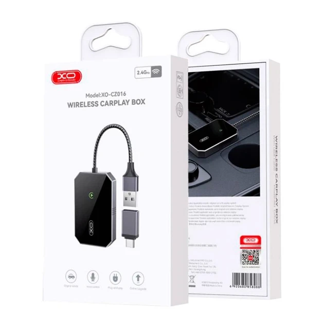 Автомобильный Carplay XO CZ016 LED индикатор, модули Wi-Fi/Bluetooth V5.0 - изображение 5