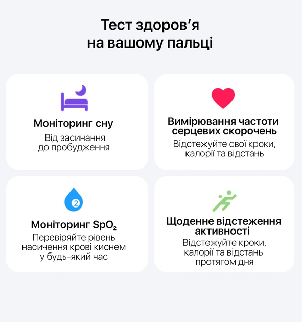 Смарт-кольцо INSPIRE HSR02 Размер 11 Black (HSR02-11) - изображение 6