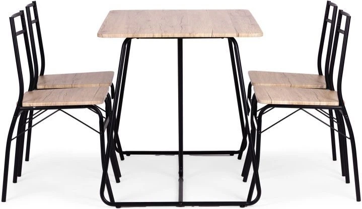 Zestaw mebli ModernHome by Multistore stół do jadalni 110 x 70 cm, 4 krzesła (PARIS-W) - obraz 7