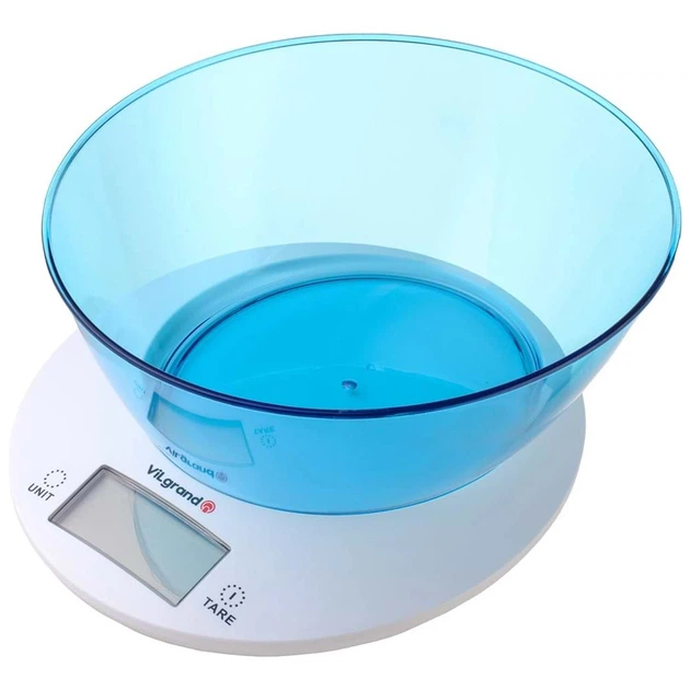 Весы кухонные Vilgrand VKS-533C blue - Фото 1 Весы кухонные Vilgrand VKS-533C blue - изображение 1