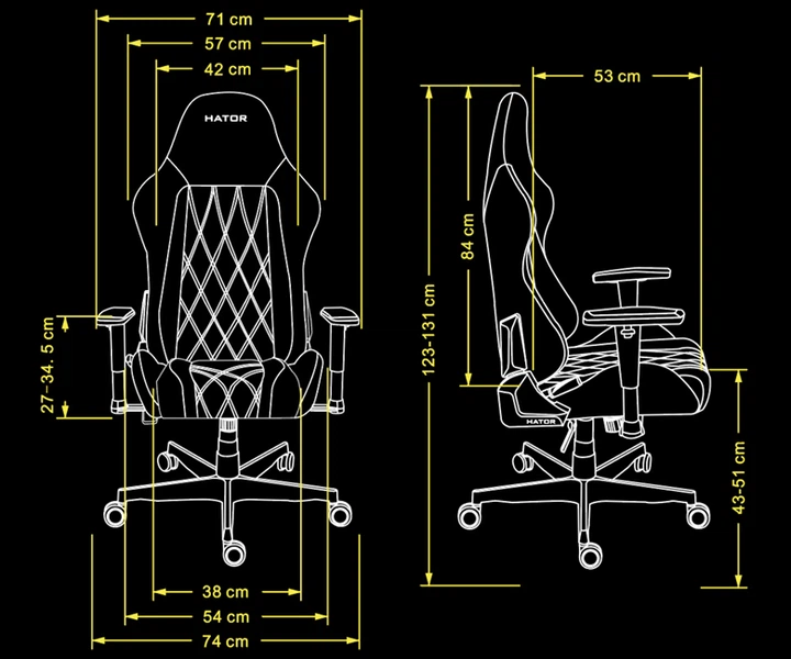 Крісло для геймерів Hator Darkside 3M PU White (HTC3001M) - зображення 13