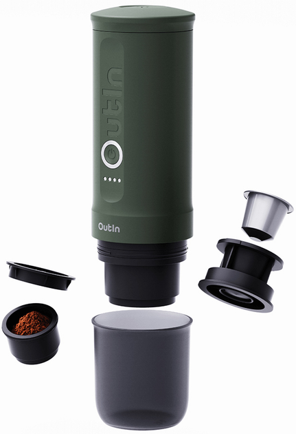 Przenośny ekspres do kawy Outin Nano w kolorze Forest Green (1240000016420) - obraz 2