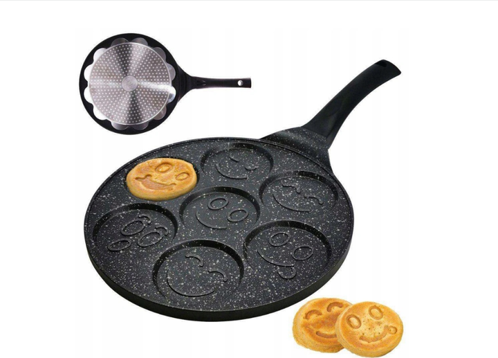 Patelnia do naleśników Banquet Alivia Smile GG czarna 26 cm (8591022437315) - obraz 2