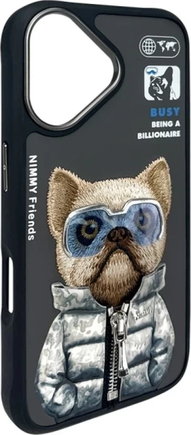 Панель Nimmy Cool&Cute 2.0 Dog для Apple iPhone 16 Black (6971080319396) - зображення 3