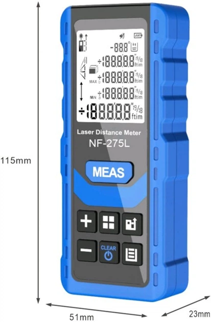 Лазерний далекомір Noyafa NF-275L-60 - зображення 3