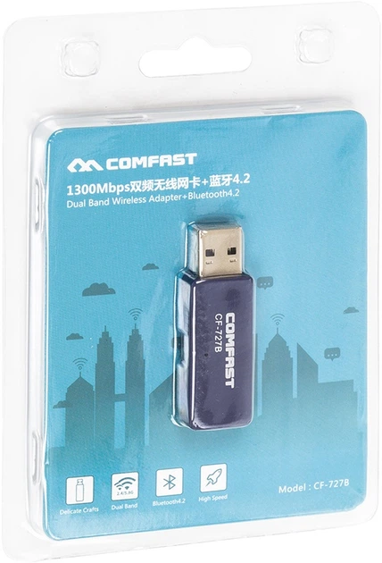 Wi-Fi/Bluetooth адаптер Comfast CF-727B - зображення 3