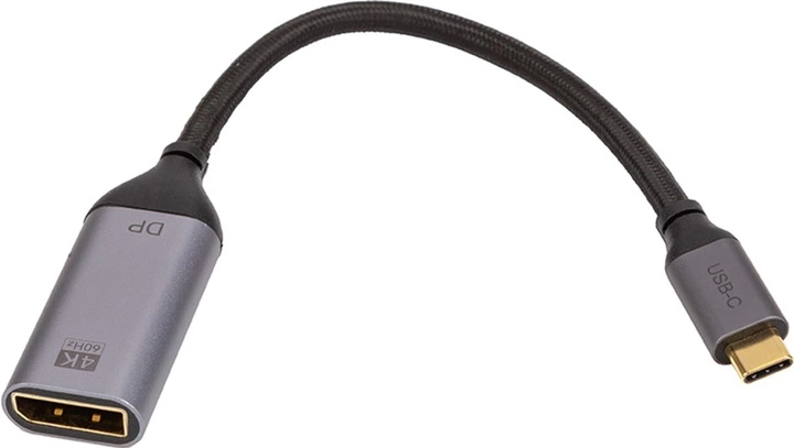 Adapter CableTime USB-C(M) - DisplayPort(F), 4K/60 Hz (CA913671) - obraz 2