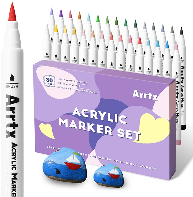 Markery akrylowe Arrtx AACM-0530A 30 kolorów (LC303144) - obraz 7