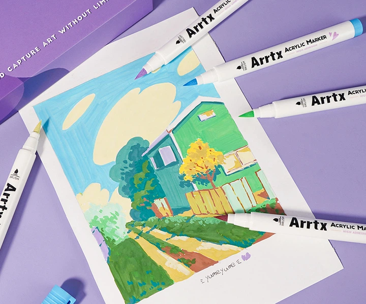 Markery akrylowe Arrtx AACM-0530A 30 kolorów (LC303144) - obraz 11