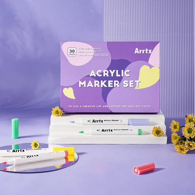 Markery akrylowe Arrtx AACM-0530A 30 kolorów (LC303144) - obraz 15