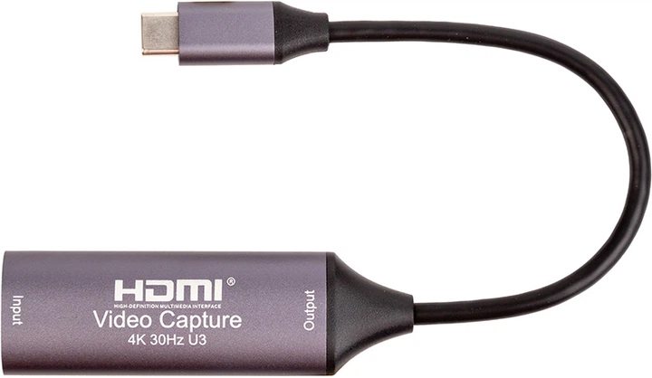 Zewnętrzna karta przechwytywania wideo PowerPlant HDMI (F) - 3.0 USB Type-C (M) (HDVC2-C) (CA914715) - obraz 2