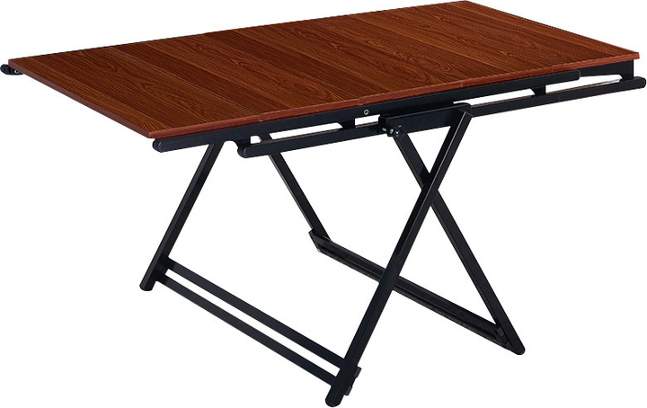 Стелаж Hedo 2 в 1 з розсувним столом Коричневий 98377 (5904041149269) - зображення 2