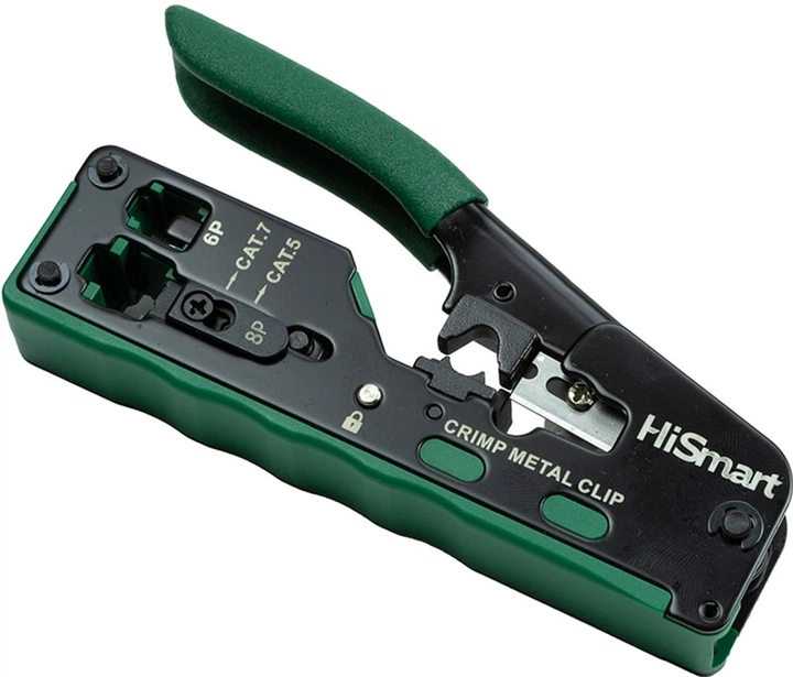 Кліщі для обтиску кабелів HiSmart CAT5, CAT6, CAT7 (TV992508) - зображення 4