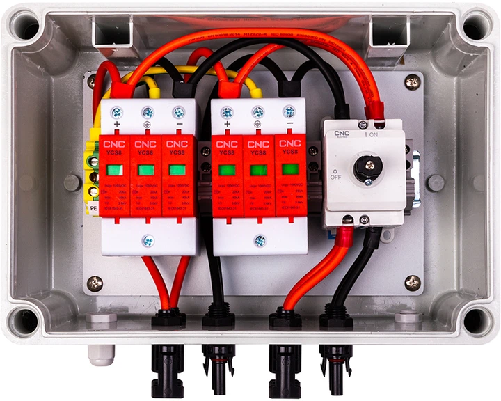 Комунікаційна коробка CNC PV DC DC 2 входи - 2 виходи IP67 (NV822294) - зображення 2