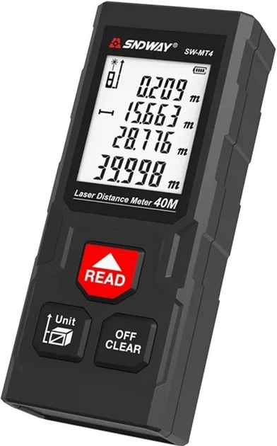 Лазерний далекомір Sndway SW-MT4 40 м - зображення 4
