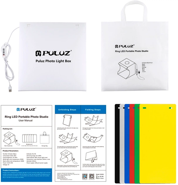 Lightcube (fotoboks) Puluz PU5030 31x31x32 cm - obraz 4