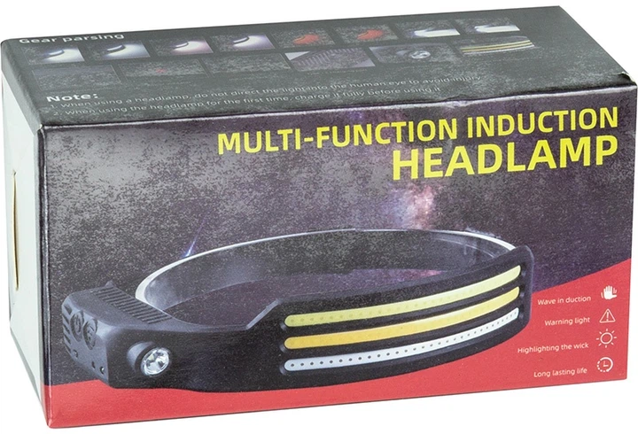 Czołowa latarka HiSmart COB+XPE (AA620210) - obraz 4