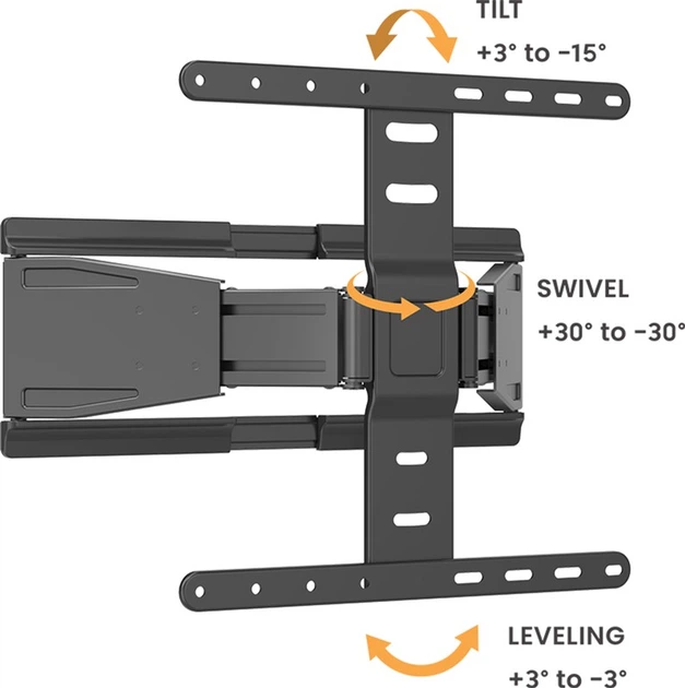 Настінне кріплення HiSmart для монітора 17"-32" (HS083953) - зображення 3