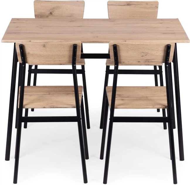 Zestaw mebli ModernHome by Multistore stół do jadalni 110 x 70 cm, 4 krzesła (MALMO-O) - obraz 4