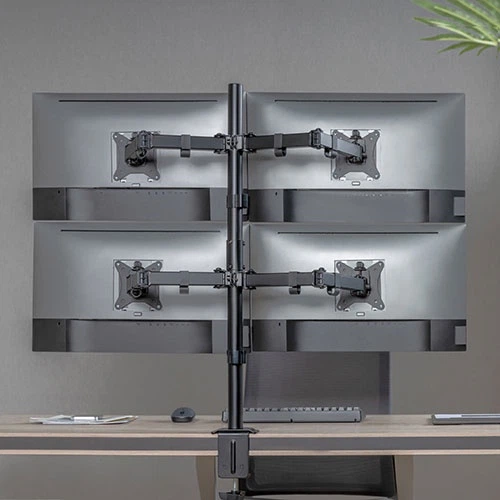 Настільне кріплення HiSmart для чотирьох моніторів 17-32" (HS082437) - зображення 4