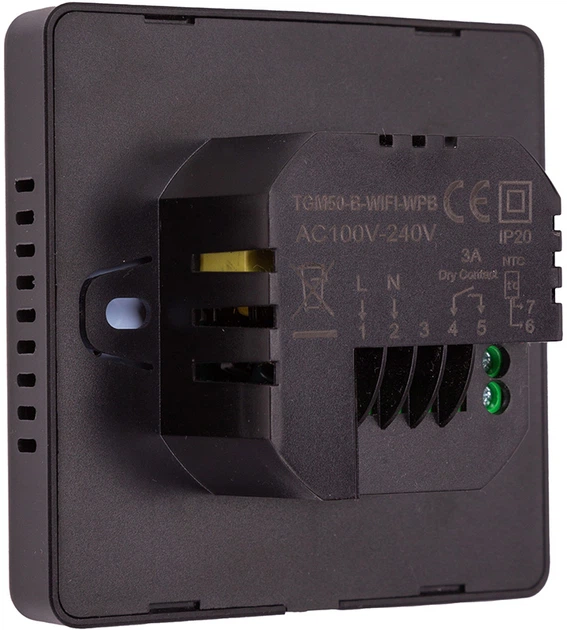 Programowalny termostat ogrzewania Beok Controls do sterowania kotłem Wi-Fi 3 A 230 V Black (HT260058) - obraz 3