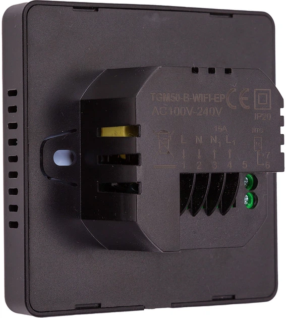 Programowalny termostat ogrzewania Beok Controls do sterowania kotłem Wi-Fi 16 A 230 V Black (HT260034) - obraz 3