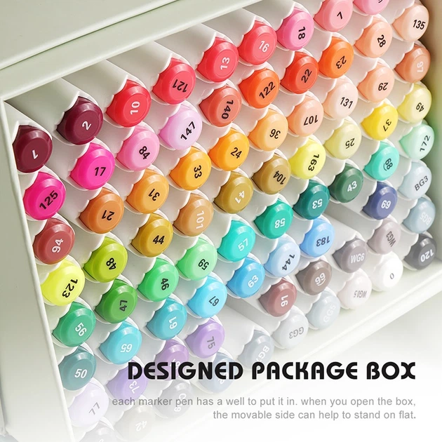 Markery alkoholowe Arrtx Alp ASM-0280A 80 kolorów (LC302192) - obraz 3