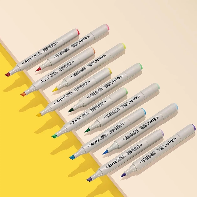 Markery alkoholowe Arrtx Oros 90 kolorów (LC303441) - obraz 2