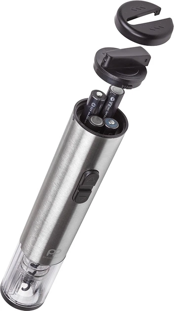 Електричний портативний штопор для вина PowerPlant Сталевий (PP1016) - зображення 4