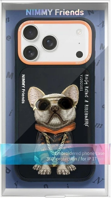 Панель Nimmy Glasses Cool Dog для Apple iPhone 17 Pro Max Black (6971080313578) - зображення 2