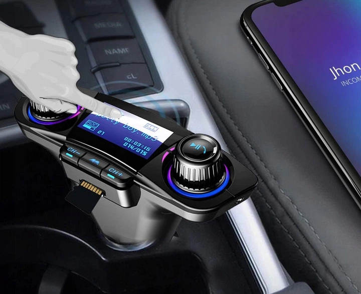 FM-передавач Bluetooth 5.0 USB Мультимедійний 8-в-1 (Al3) - зображення 2