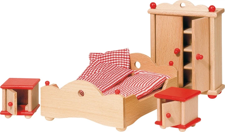 Меблі для ляльок Goki Серія A дерев'яна спальня 5210124 (4013594519540) - зображення 2