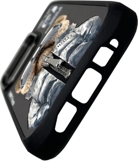 Панель Nimmy Cool&Cute 2.0 Dog для Apple iPhone 16 Pro Black (6971080319402) - зображення 3