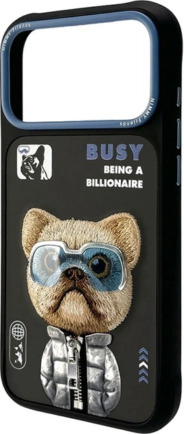 Панель Nimmy Cool&Cute 2.0 Dog для Apple iPhone 17 Pro Black (6971080313769) - зображення 2