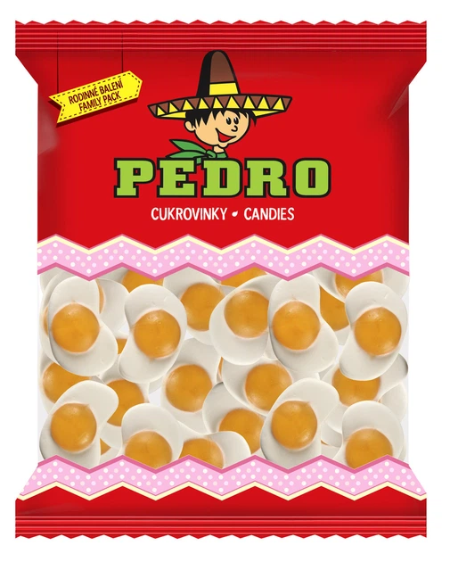 Упаковка Жувальні цукерки Яєчня PEDRO 1 кг х 8 упак - Фото 2 Упаковка Жувальні цукерки Яєчня PEDRO 1 кг х 8 упак - зображення 2
