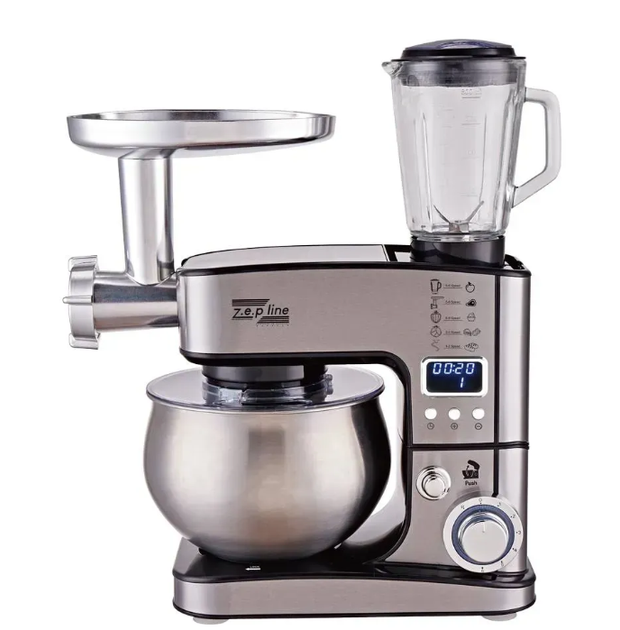 Миксер 7в1 Zepline ZP-135 4200 Вт, чаша миксера 6 л, чаша блендер 1,5л, кухонный мясорубка, комбайн, блендер, - Фото 1 Миксер 7в1 Zepline ZP-135 4200 Вт, чаша миксера 6 л, чаша блендер 1,5л, кухонный мясорубка, комбайн, блендер, - изображение 1