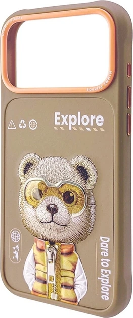 Панель Nimmy Cool&Cute 2.0 Bear для Apple iPhone 17 Pro Beige (6971080313844) - зображення 2