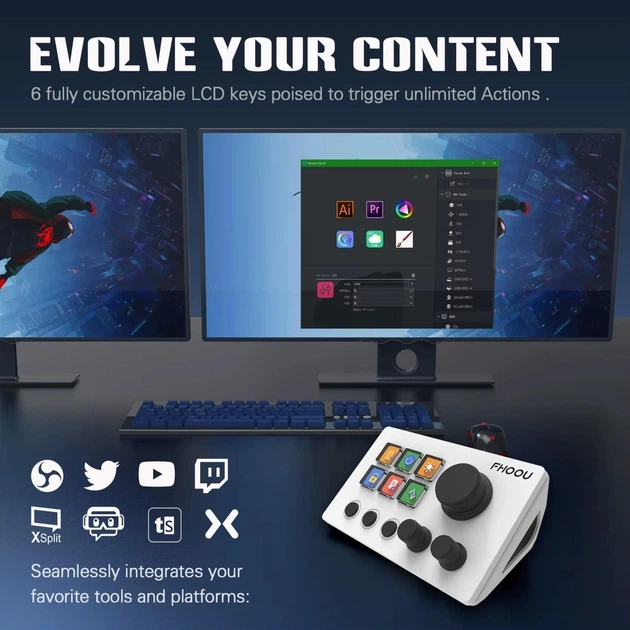 Мини-клавиатура консольная панель Mirabox N3 StreamDeck Global Version для Win/Mac - Фото 7 Мини-клавиатура консольная панель Mirabox N3 StreamDeck Global Version для Win/Mac - изображение 7